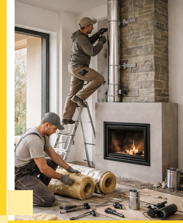 Монтаж дымоходов для каминов в Егорьевске от 15189 р. ЭриданГрь