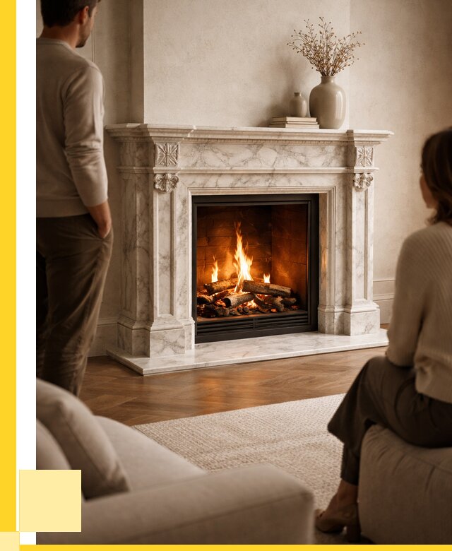 Мраморные камины под ключ в Егорьевске от 253150 р. | ЭриданГрь