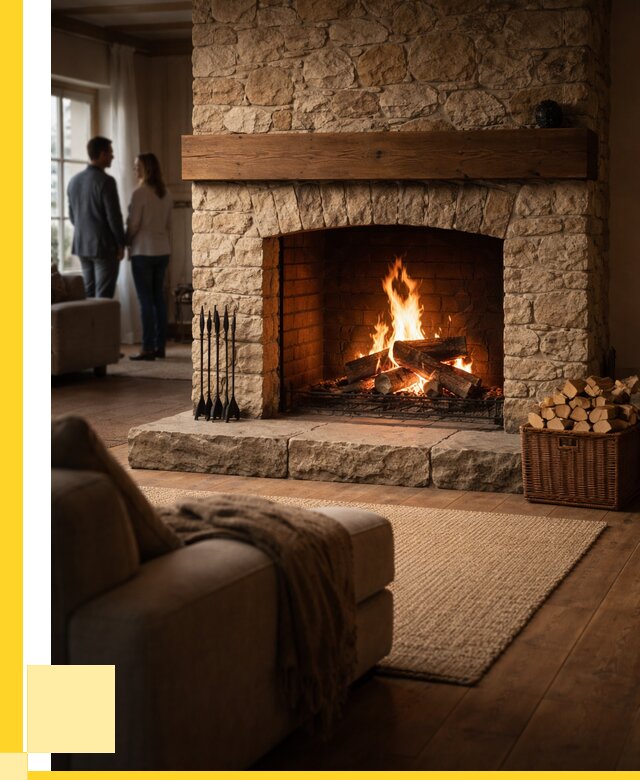 Открытые камины под ключ в Егорьевске от 151890 р. ЭриданГрь