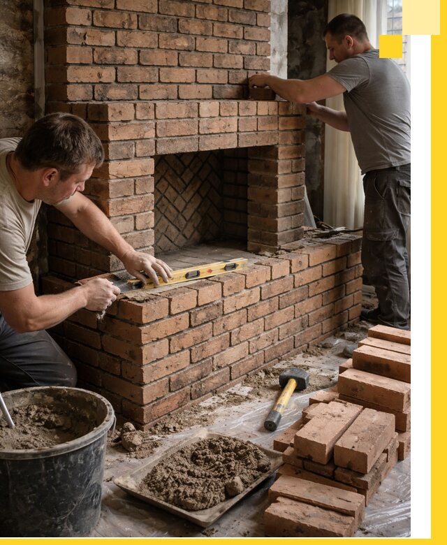 Изготовление и установка кирпичных каминов в Егорьевске