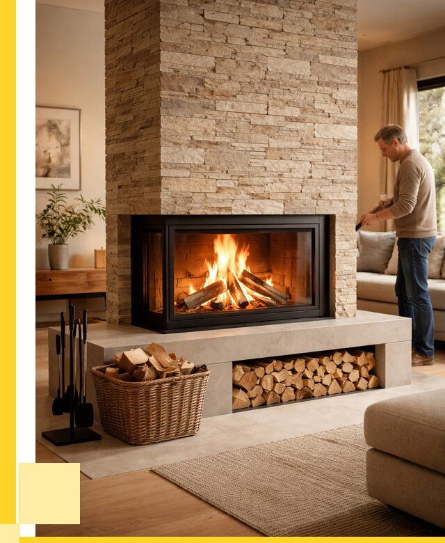 Дровяной камин под ключ в Егорьевске от 202520 р. | ЭриданГрь