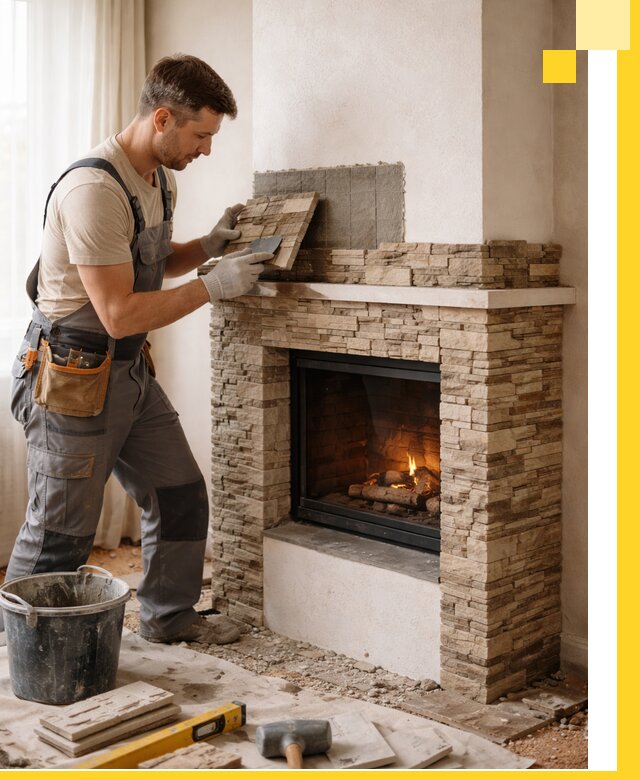 Изготовление и монтаж каминов для дома под ключ в Егорьевске