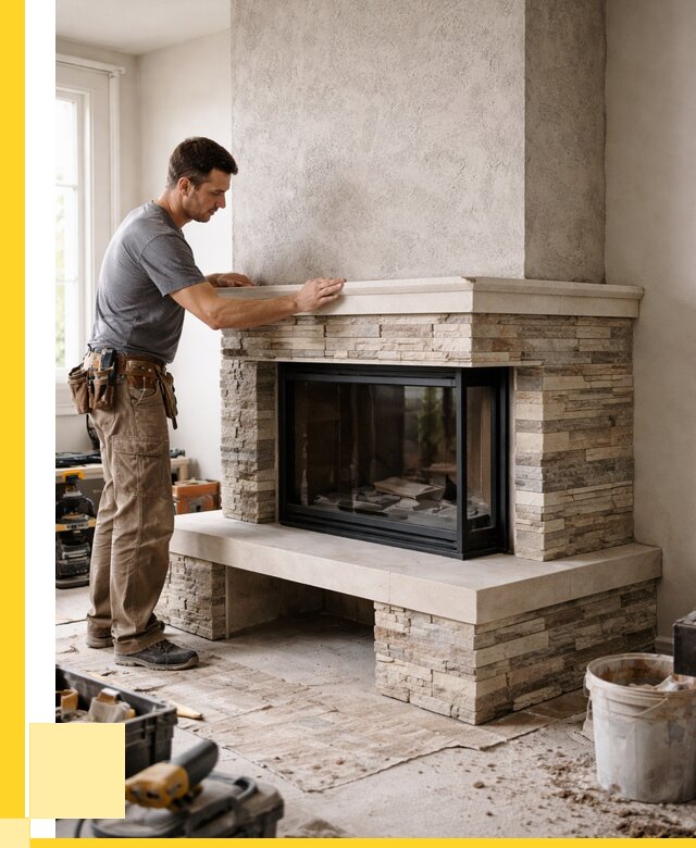 Изготовление каминов под ключ в Егорьевске от 151890 р. | ЭриданГрь