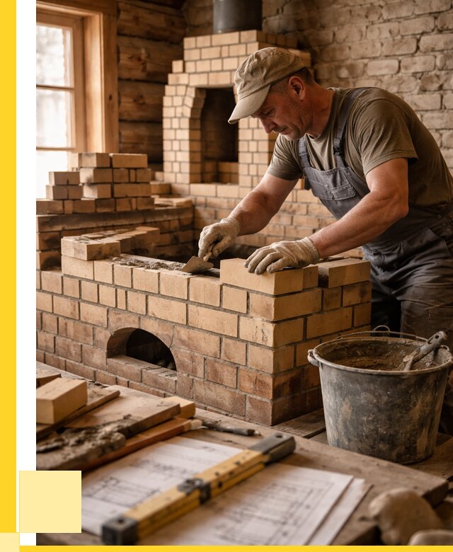 Кладка печей из кирпича в Егорьевске цены от 30378 р. - ЭриданГрь