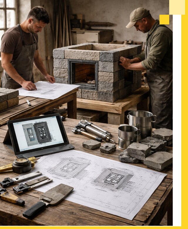 Разработка проектов печей с согласованием и монтажом в Егорьевске