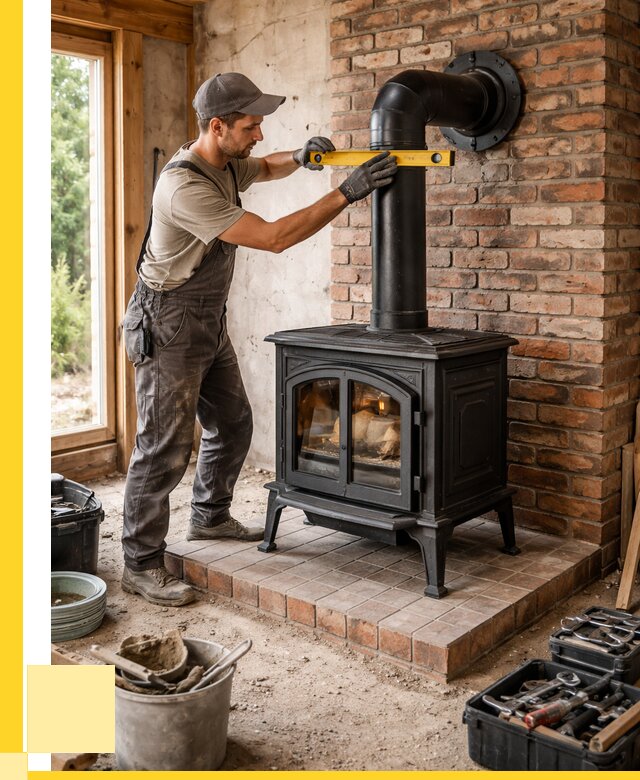 Монтаж печей установка банной печи в Егорьевске от 15189 р. | ЭриданГрь