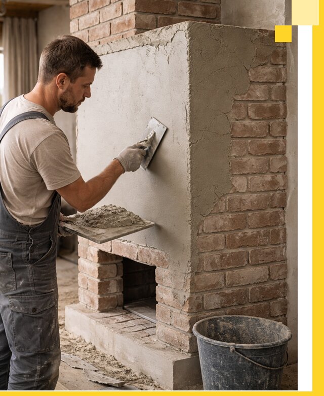 Отделка печей и облицовка каминов в Егорьевске под ключ