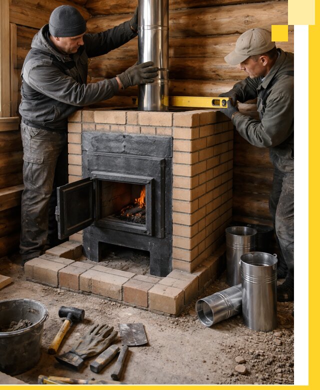 Проектирование, изготовление и установка банных печей в Егорьевске