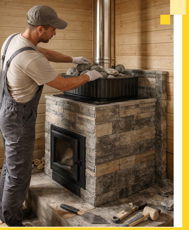 Печи для парной в Егорьевске, производство, монтаж и обслуживание