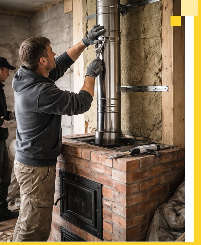 Изготовление и монтаж печей и дымоходов под ключ в Егорьевске