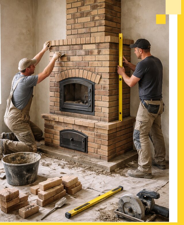 Продажа и установка печей и каминов для дома под ключ в Егорьевске