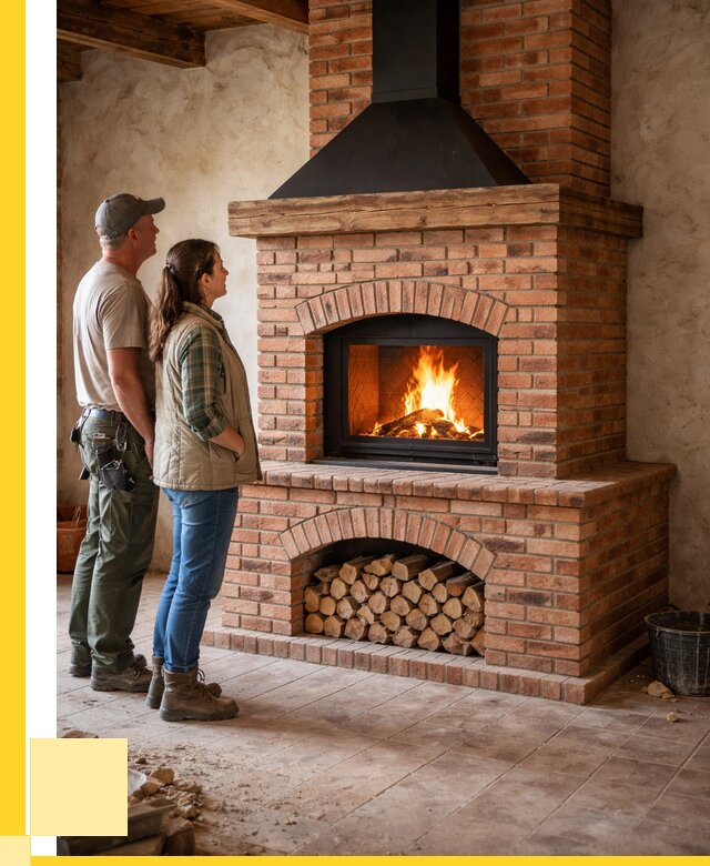 Печи камины из кирпича в Егорьевске от 121512 р. | ЭриданГрь