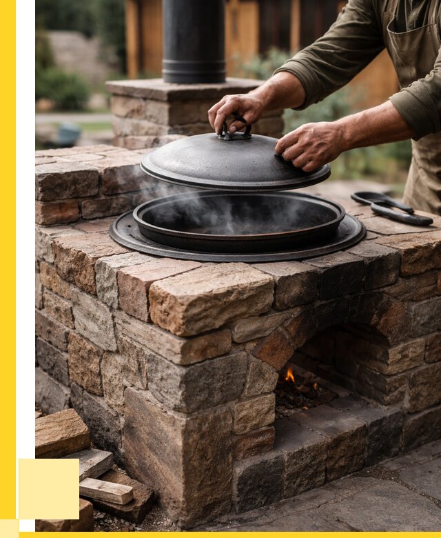 Печи для казана в Егорьевске по цене от 18227 р. | ЭриданГрь