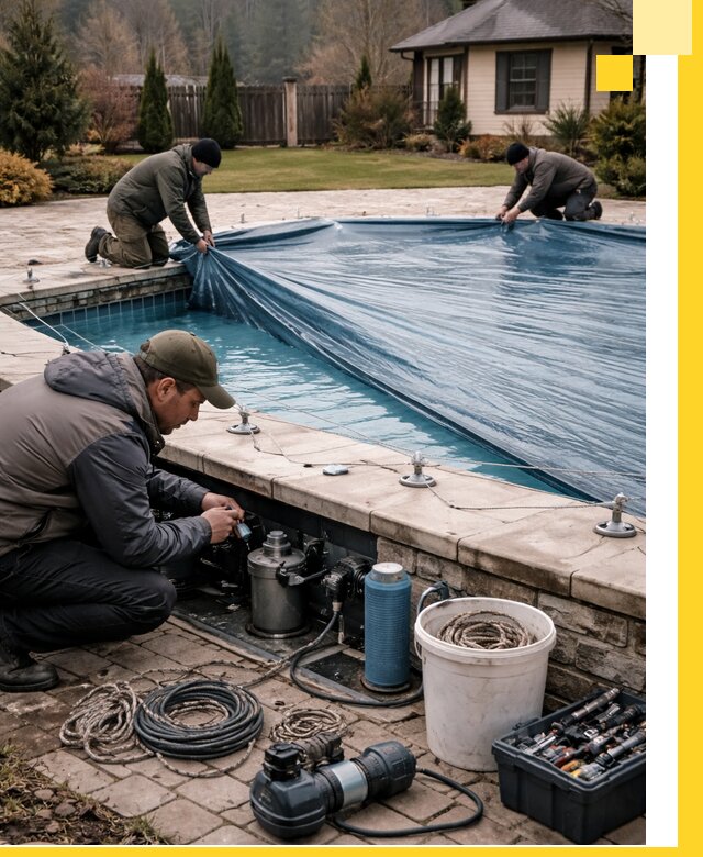 Консервация бассейнов в Егорьевске: подготовка к длительному хранению