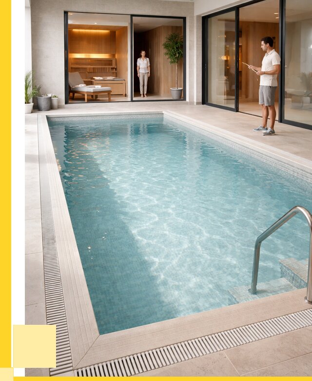 Отделка бассейна пленкой ПВХ в Егорьевске от 3544 р. - ЭриданГрь