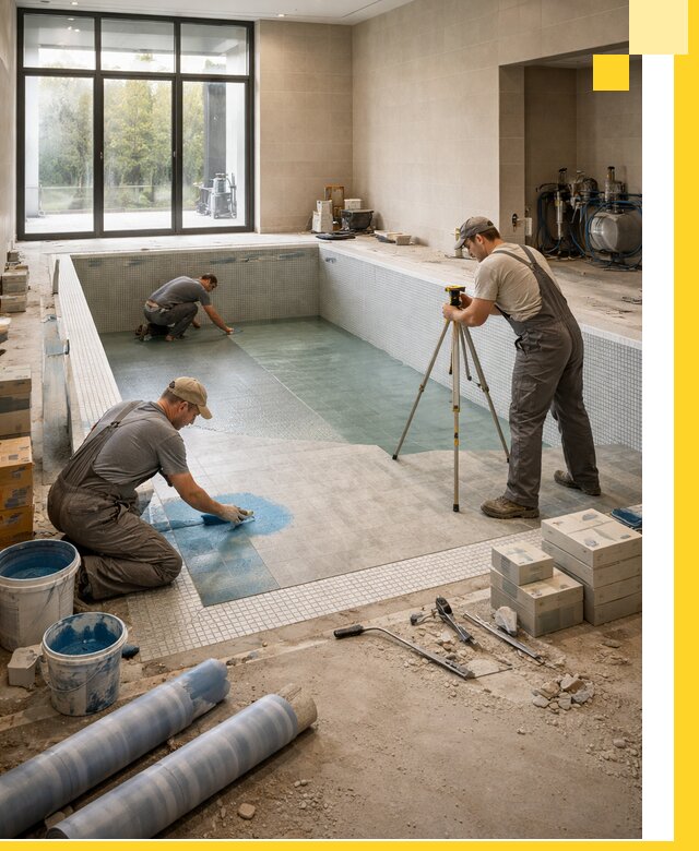 Проект и строительство закрытых бассейнов в Егорьевске под ключ