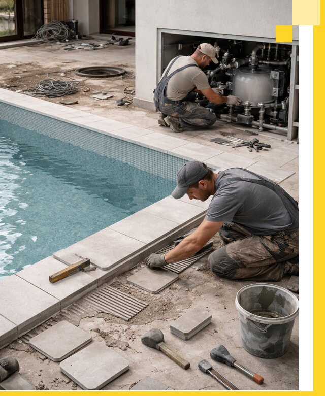 Строительство и монтаж бассейнов в коттедже в Егорьевске