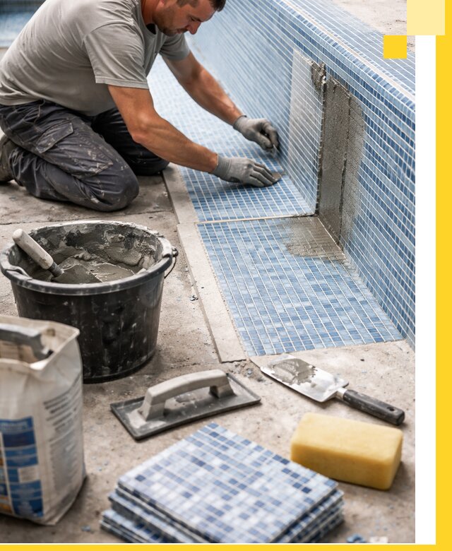 Укладка и ремонт мозаики для бассейнов под ключ в Егорьевске