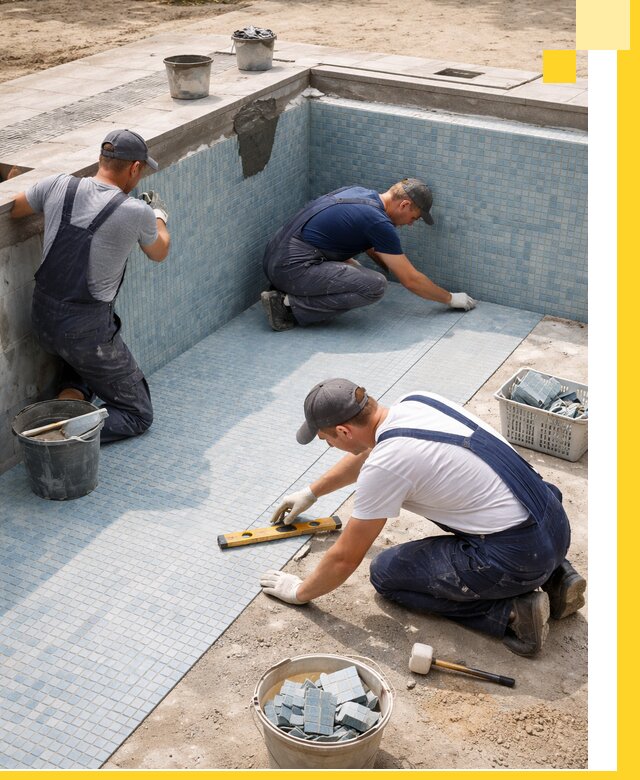 Укладка и установка плитки для бассейнов под ключ в Егорьевске