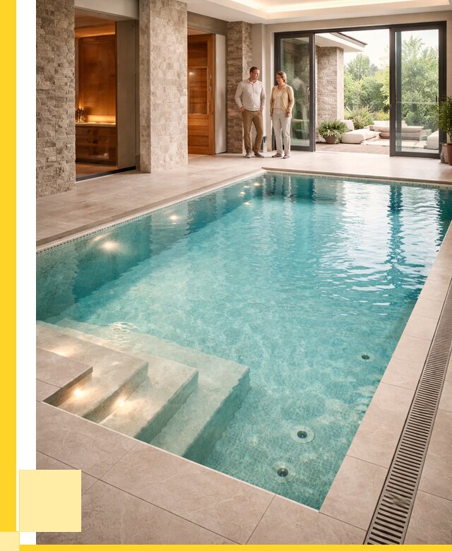 Бассейн во дворе в Егорьевске: проект, отделка от 1215120 р. | ЭриданГрь