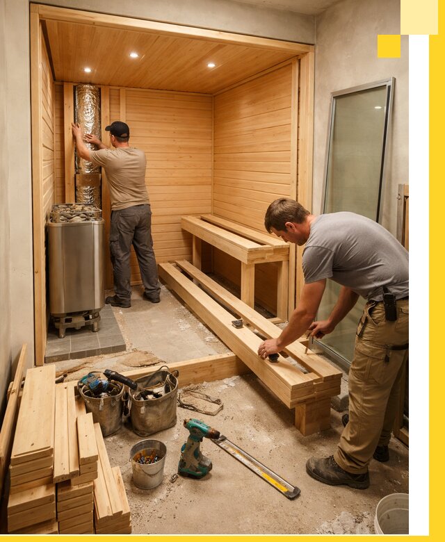 Проектирование и установка домашних саун под ключ в Егорьевске