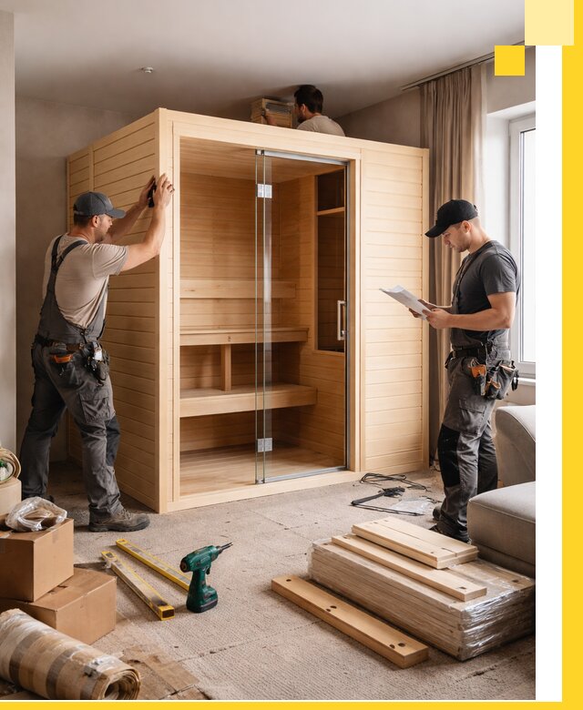 Установка и благоустройство саун в квартире в Егорьевске