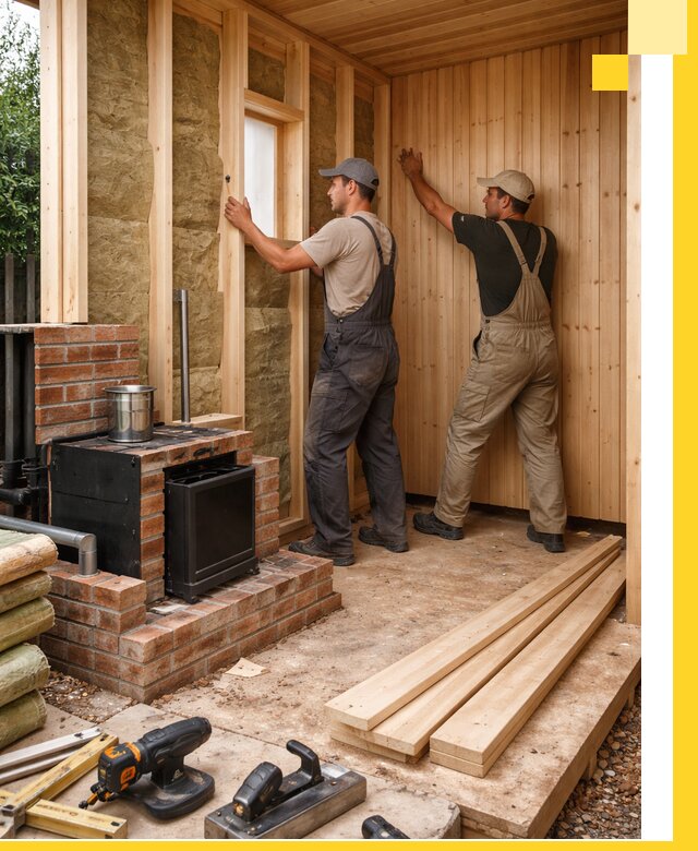 Строительство и установка дачных саун под ключ в Егорьевске