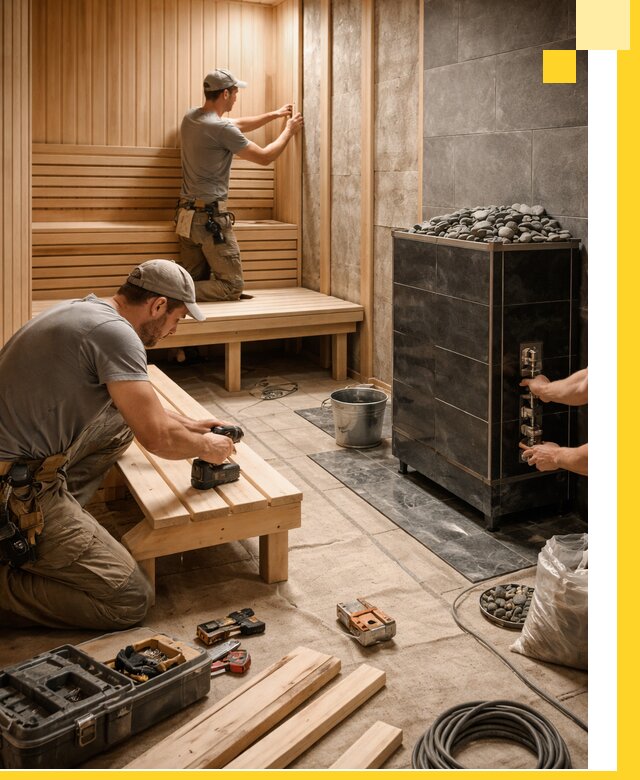 Дизайн и строительство интерьерных саун под ключ в Егорьевске