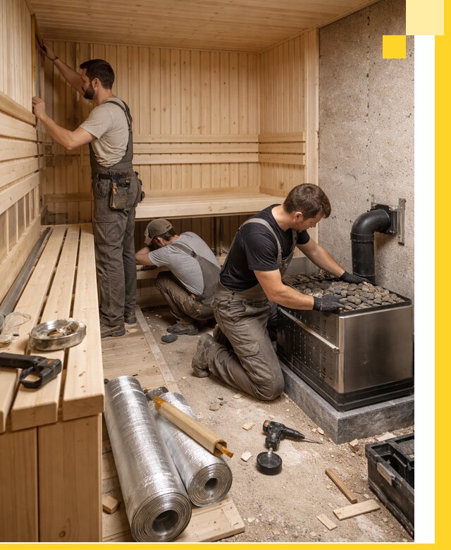 Индивидуальные сауны на заказ в Егорьевске под ключ, проект и монтаж