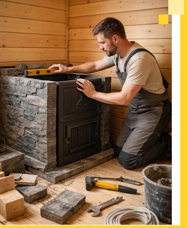 Производство и установка печей для саун под ключ в Егорьевске