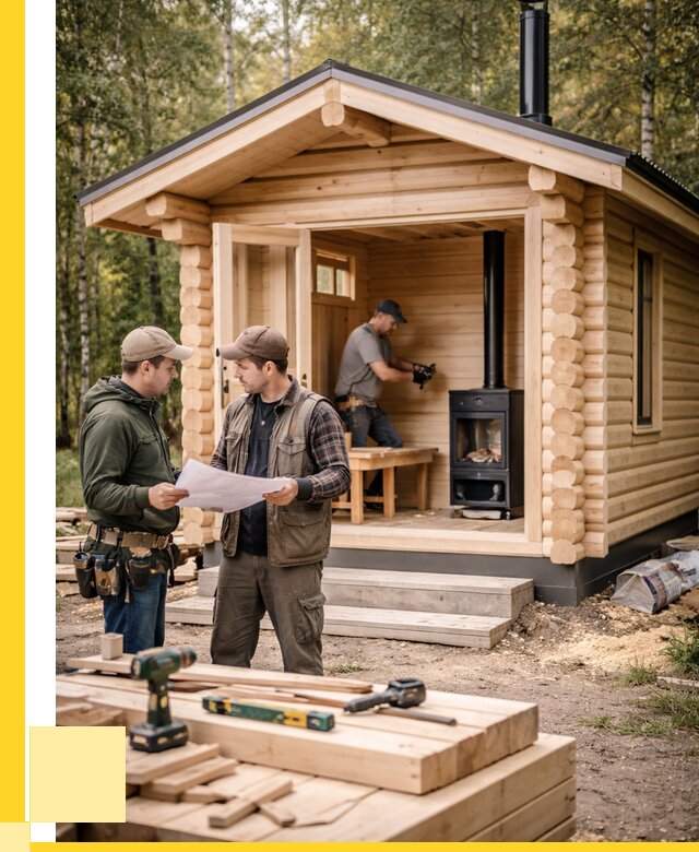 Монтаж бань под ключ в Егорьевске — от 202520 р. | ЭриданГрь