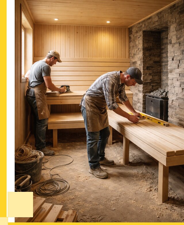 Отделка бани в Егорьевске: внутренняя отделка от 3038 р. | ЭриданГрь