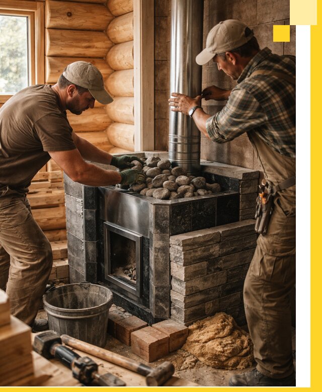 Строительство и отделка русских бань под ключ в Егорьевске