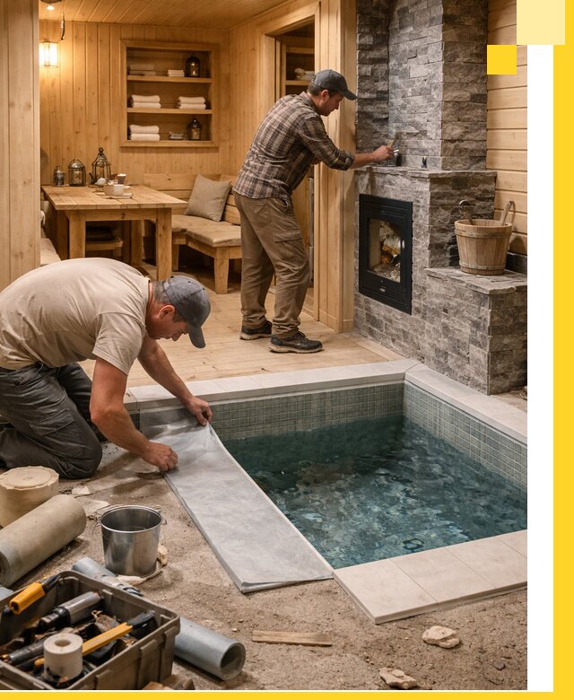 Строительство бань с комнатой отдыха под ключ в Егорьевске