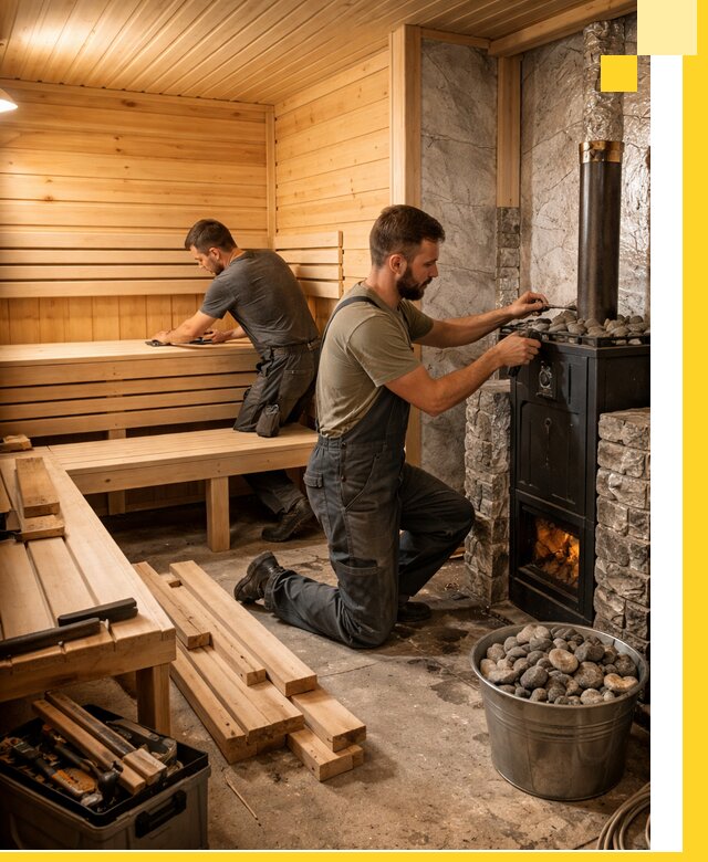 Дизайн и строительство интерьеров бань под ключ в Егорьевске