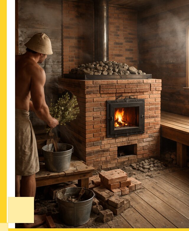 Кирпичные банные печи в Егорьевске от 91134 р. | ЭриданГрь