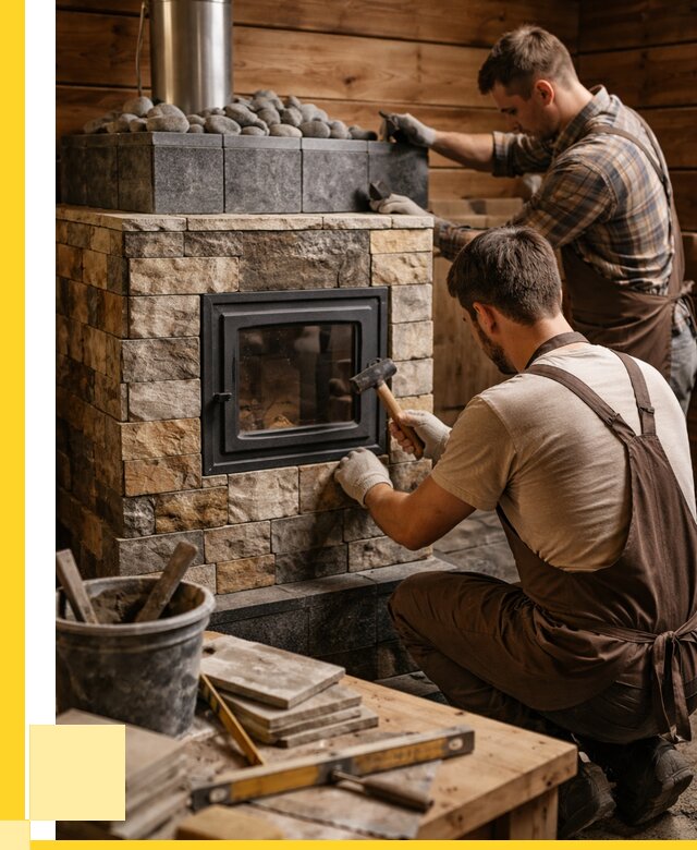 Облицовка банной печи в Егорьевске от 15189 р. | ЭриданГрь