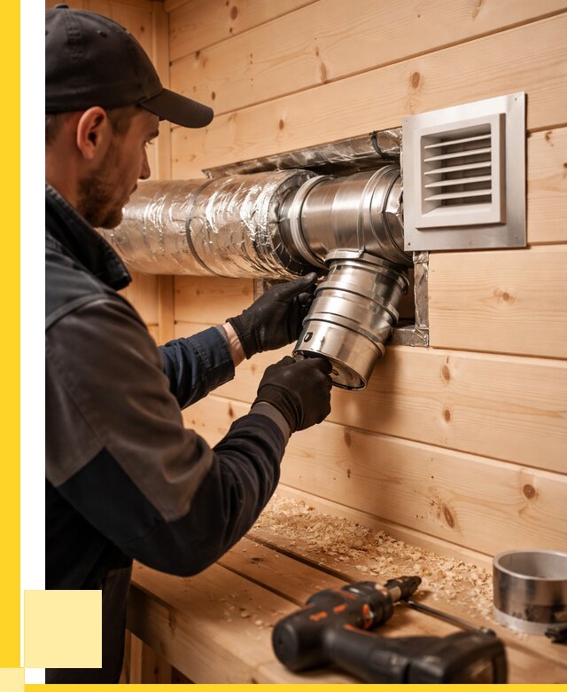 Монтаж вентиляции бани в Егорьевске от 12151 р. | ЭриданГрь