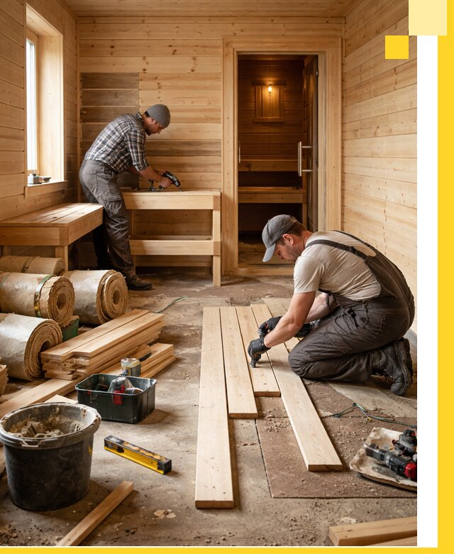 Индивидуальный проект бани с комнатой отдыха под ключ в Егорьевске