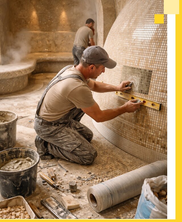 Хамам под ключ в Егорьевске: проектирование, строительство, отделка