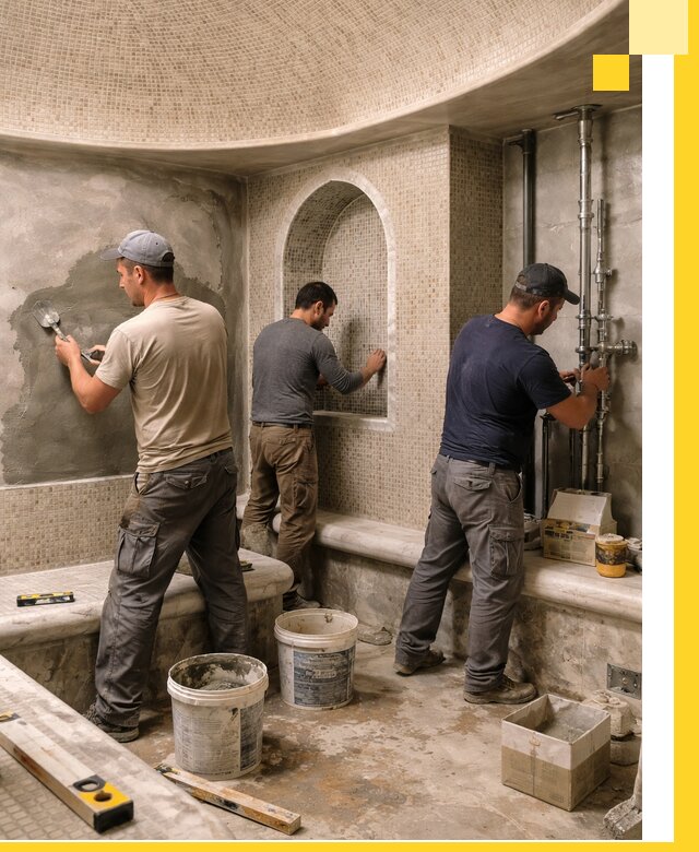 Профессиональный монтаж хамамов под ключ в Егорьевске с гарантией