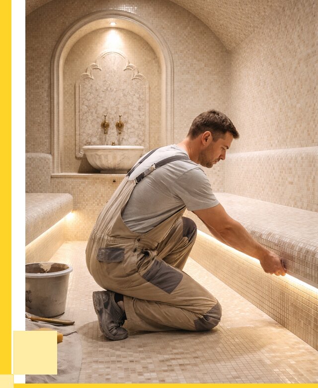 Отделка хамамов под ключ в Егорьевске от 5569 р. | ЭриданГрь