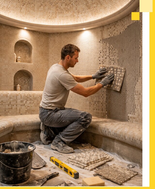 Устройство и монтаж домашнего хамама под ключ в Егорьевске