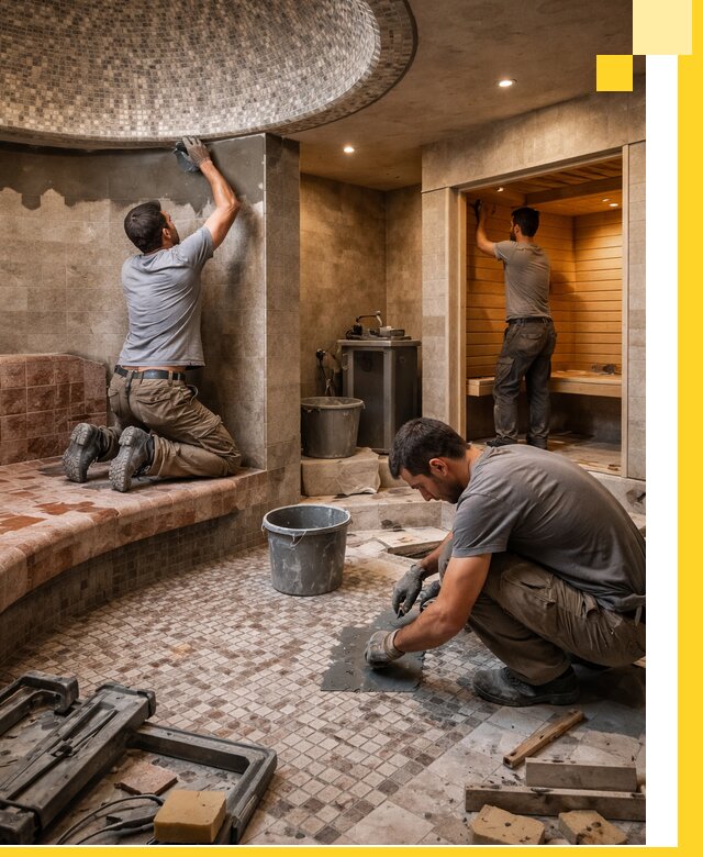 Проект и строительство хамама бани и сауны под ключ в Егорьевске