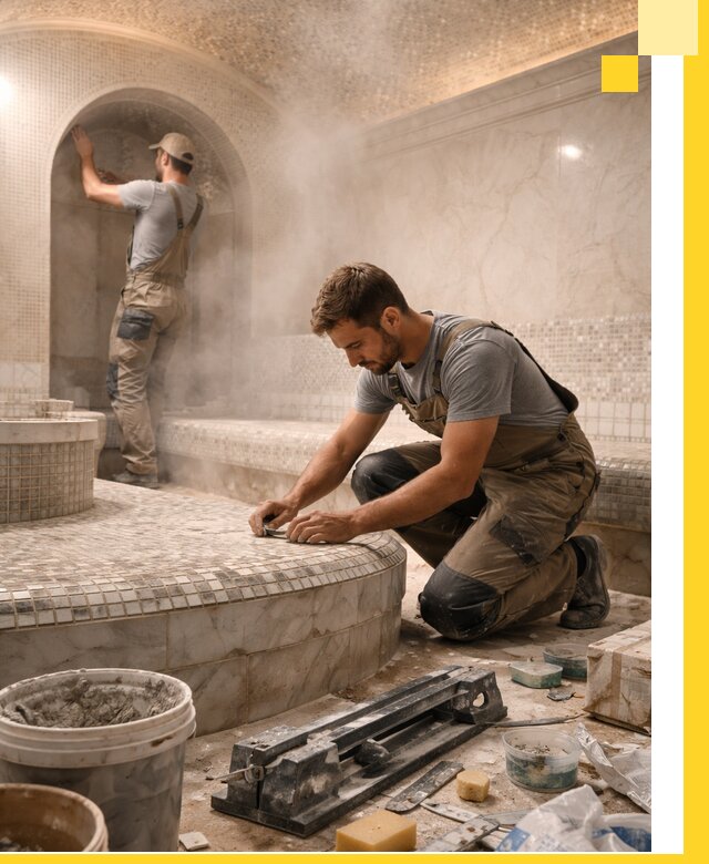 Профессиональный дизайн хамама и SPA под ключ в Егорьевске