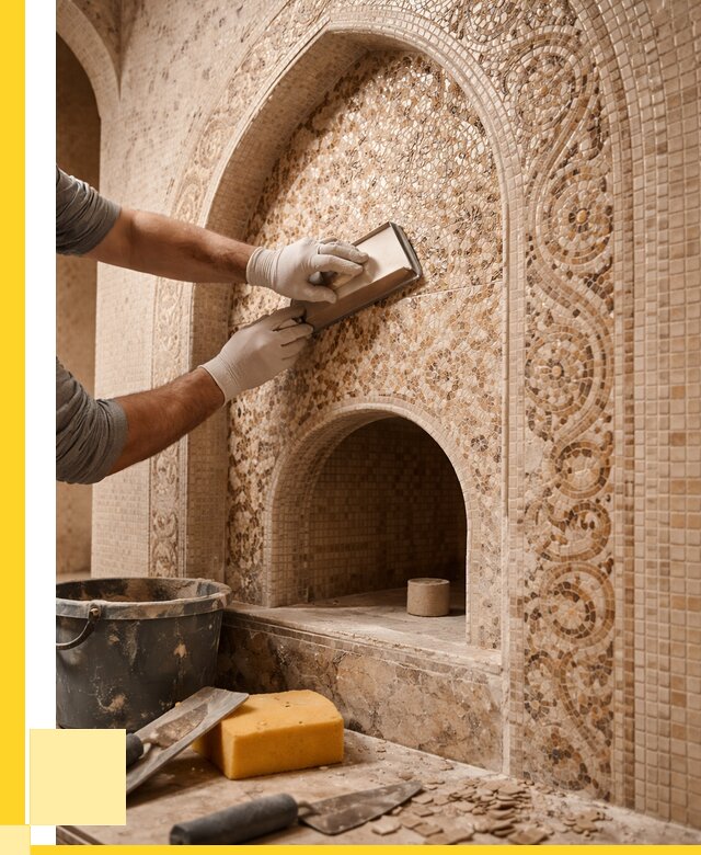 Мозаика для хамама в Егорьевске под ключ от 5063 р. | ЭриданГрь