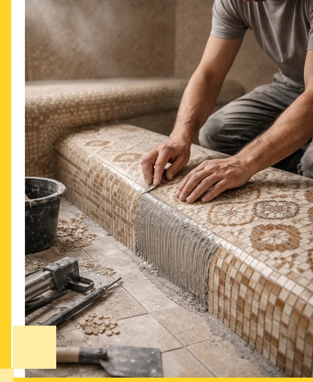 Плитка для хамама под ключ в Егорьевске от 3544 р. | ЭриданГрь