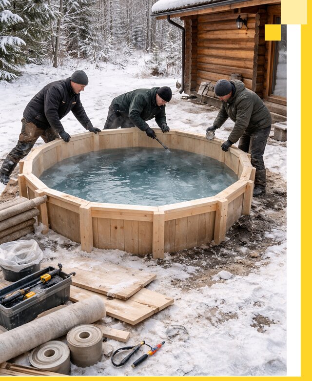 Изготовление и установка ледяных купелей под ключ в Егорьевске